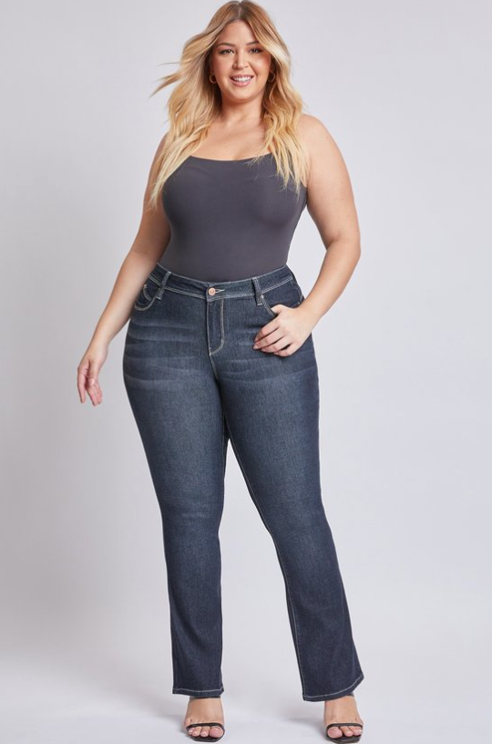 Plus Size Curvy - Trendy Sense Jeans