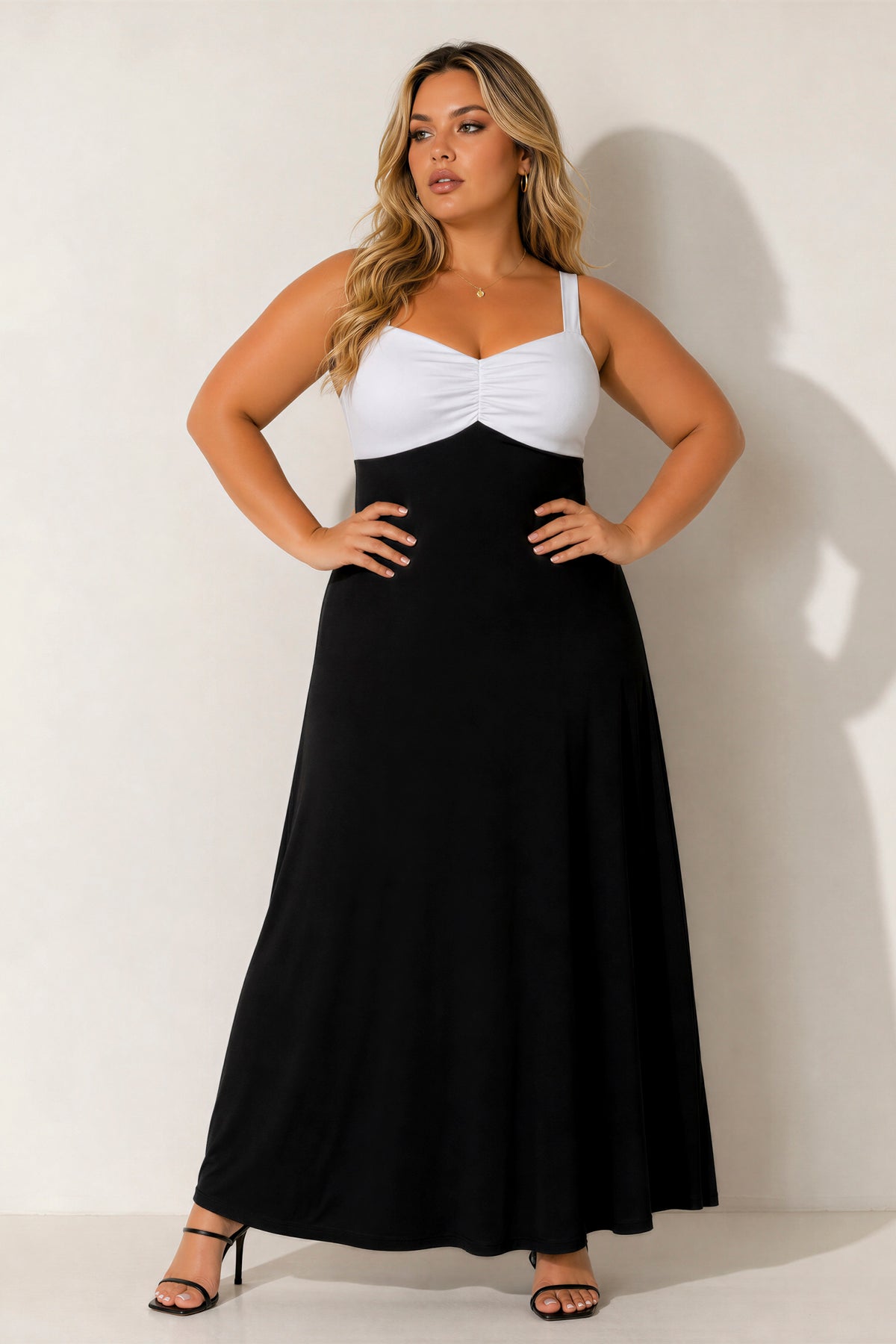 romance maxi dress Plus Size Endless Not Fitted print at home sewing pattern Size:60 (6'3-6'5) Shiny Gold Short Sequined