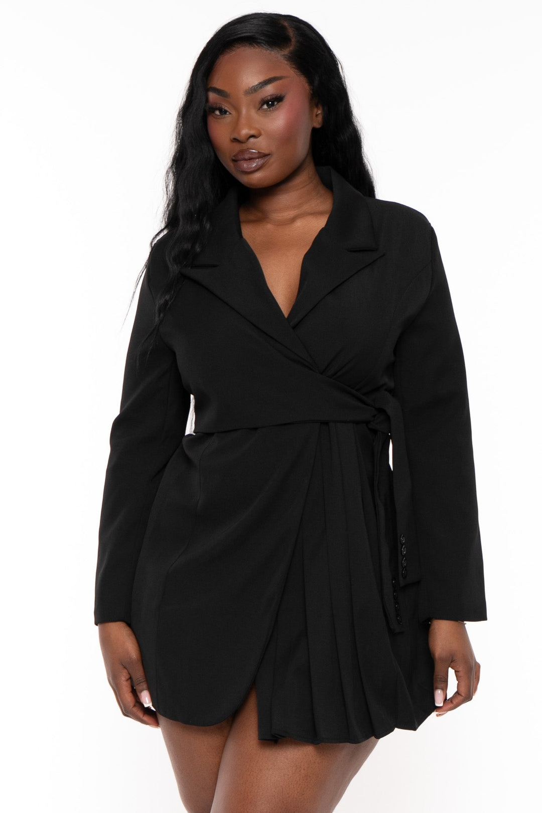 Goodtime USA Dresses Plus Size Like A Boss  Blazer  Dress- Black