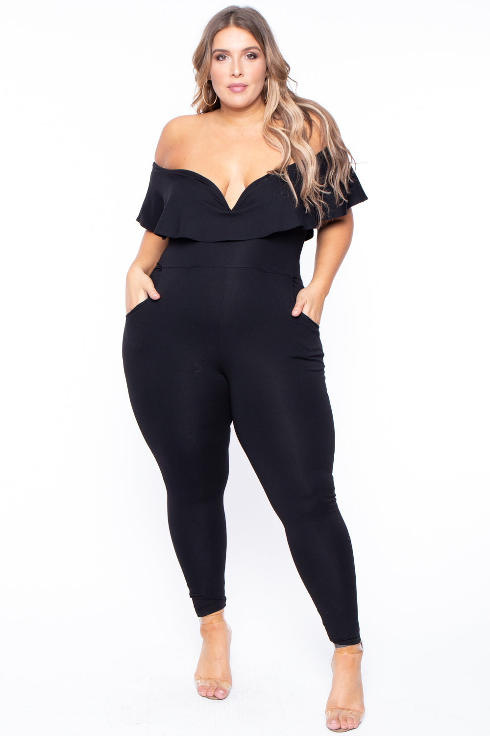 Ready To Ruffle Jumpsuit - Black  Fashion, Clothes, Plus size outfits