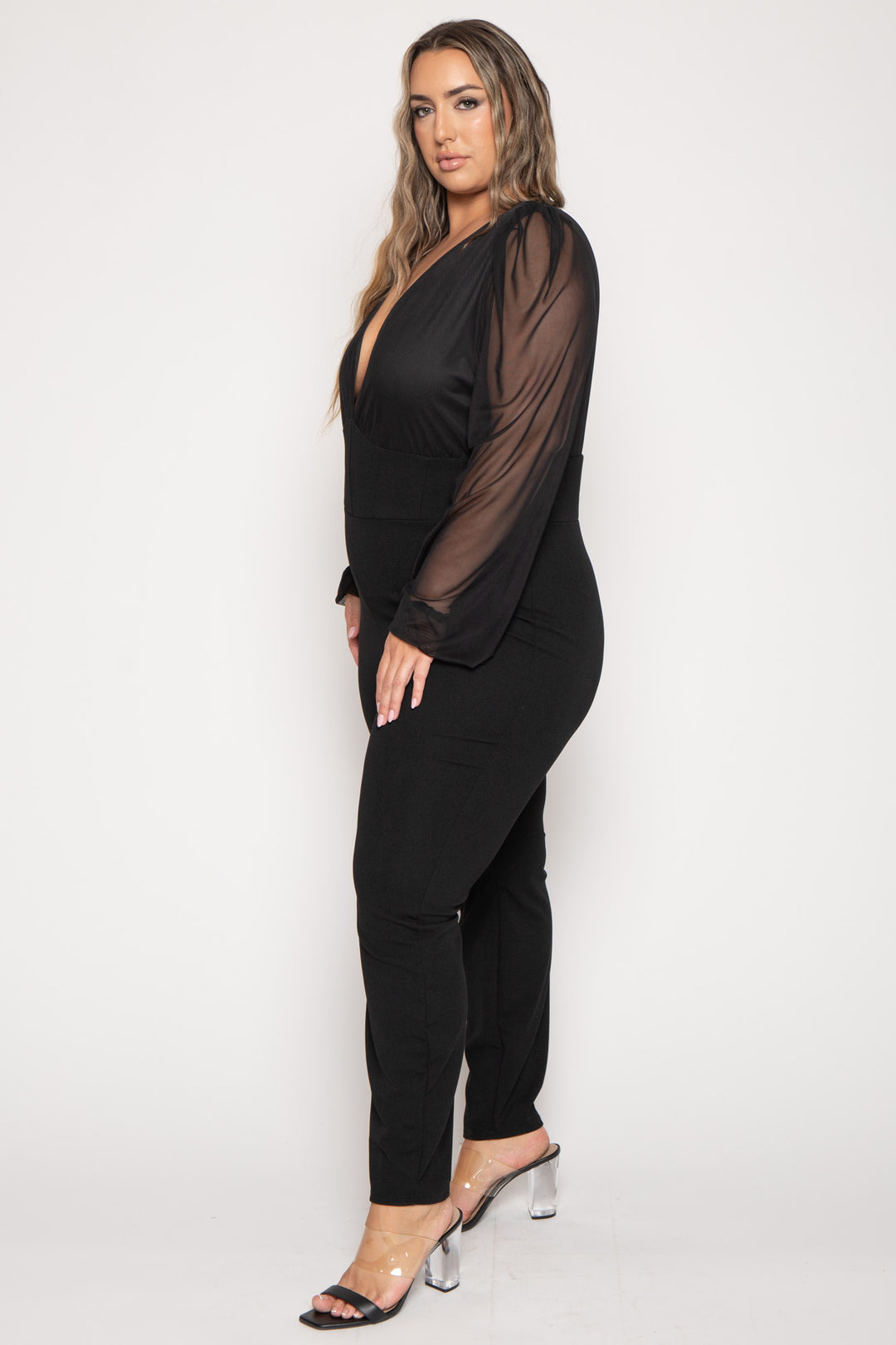 Plus Size Priya  Jumpsuit  - Black