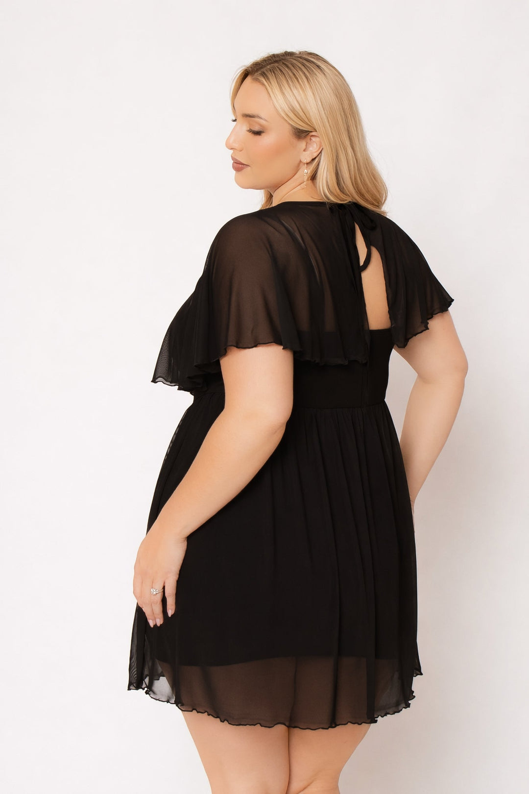Plus Size Serafina Flare Dress - Black