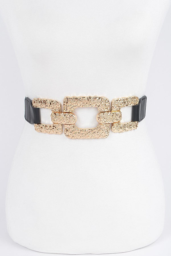Final Sale Plus Size Clear or Iridescent PVC Curvy Girl (CG) Belt with Gold  Buckle - ShopperBoard