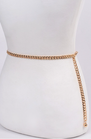 H&D Belts Silver Plus Size layered and draped  Chain Belt - Gold
