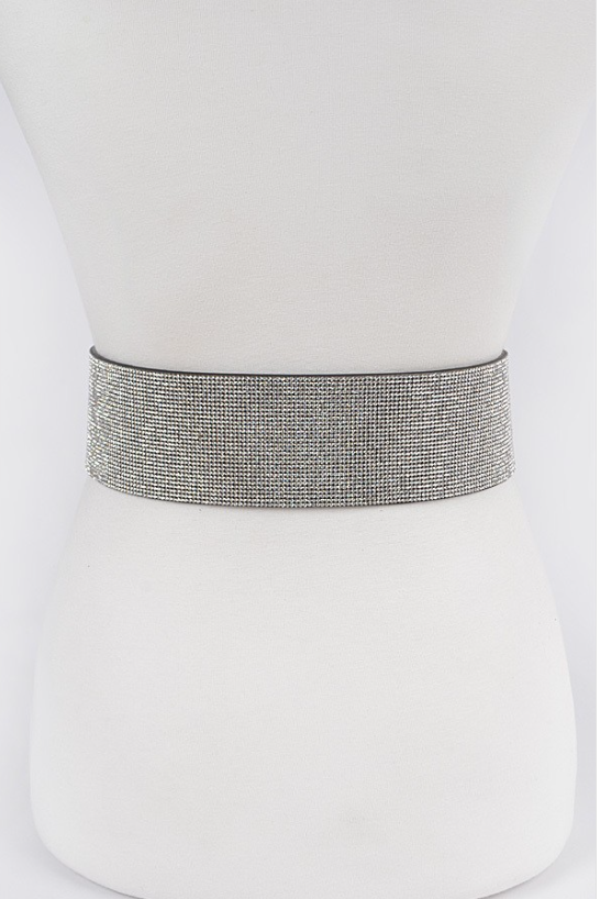 Wide sparkly belt hot sale