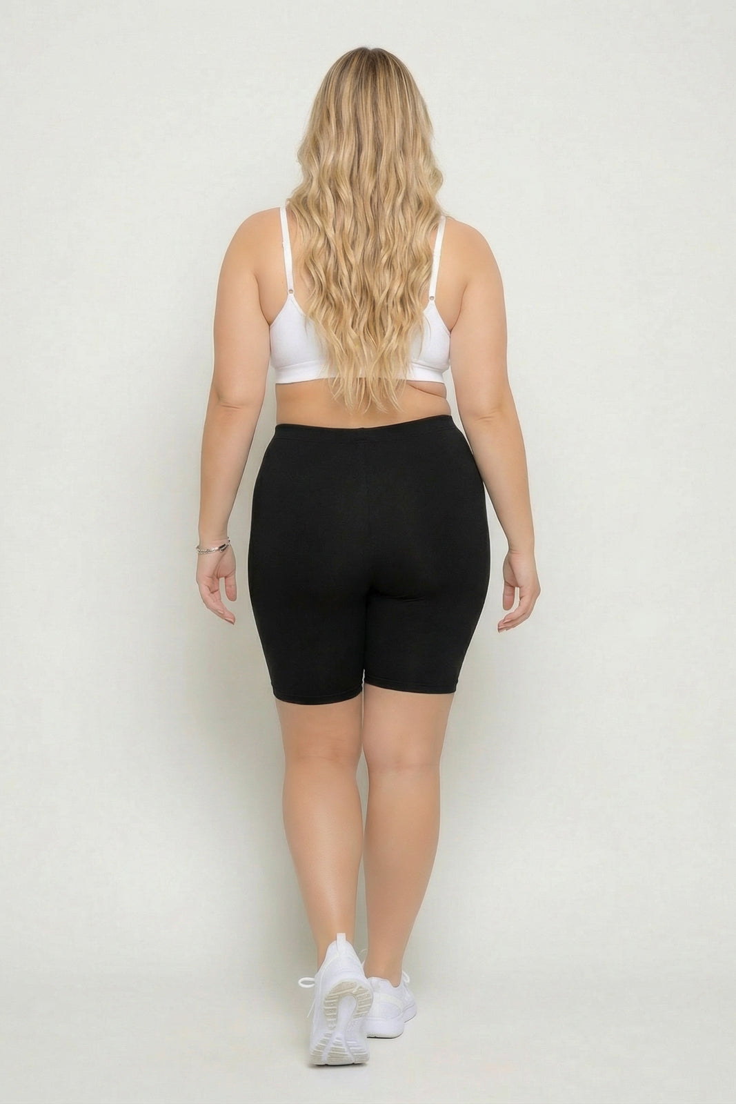 Zenana Bottoms Plus Size Cirrus Bike Shorts - Black