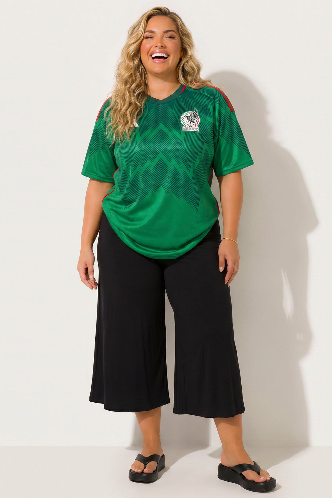 Curvy Sense Inc. Bottoms Plus Size Curvy Sense Gaucho Capri Pants