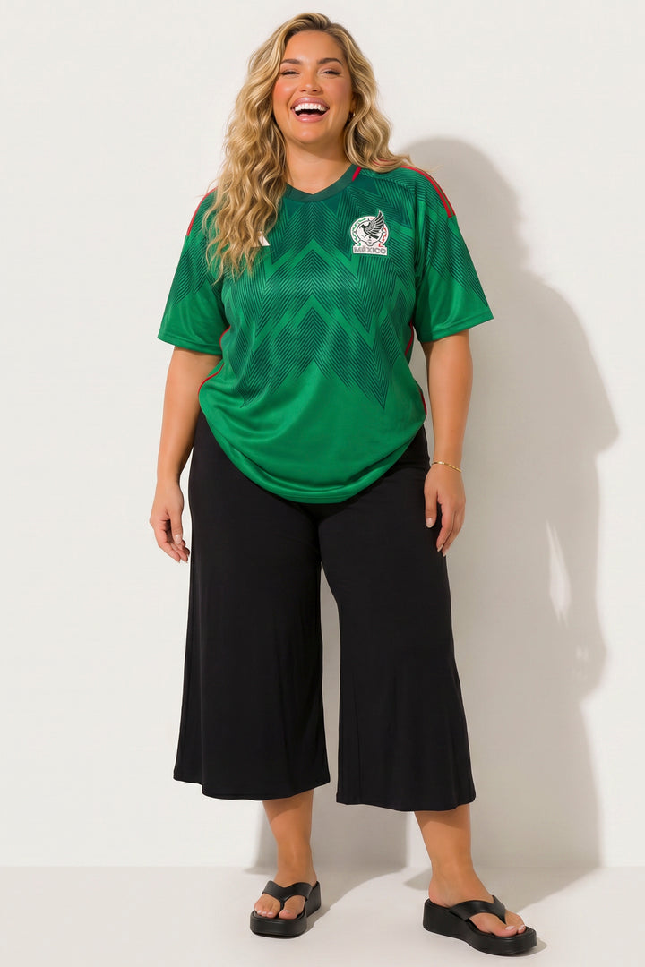 Curvy Sense Inc. Bottoms Plus Size Curvy Sense Gaucho Capri Pants