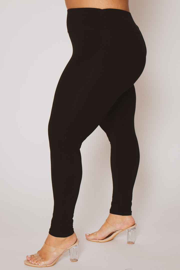 Ambiance Bottoms Plus Size Ember Leggings - Black