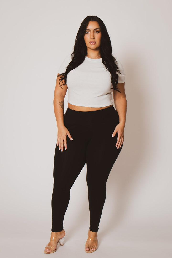 Ambiance Bottoms Plus Size Ember Leggings - Black