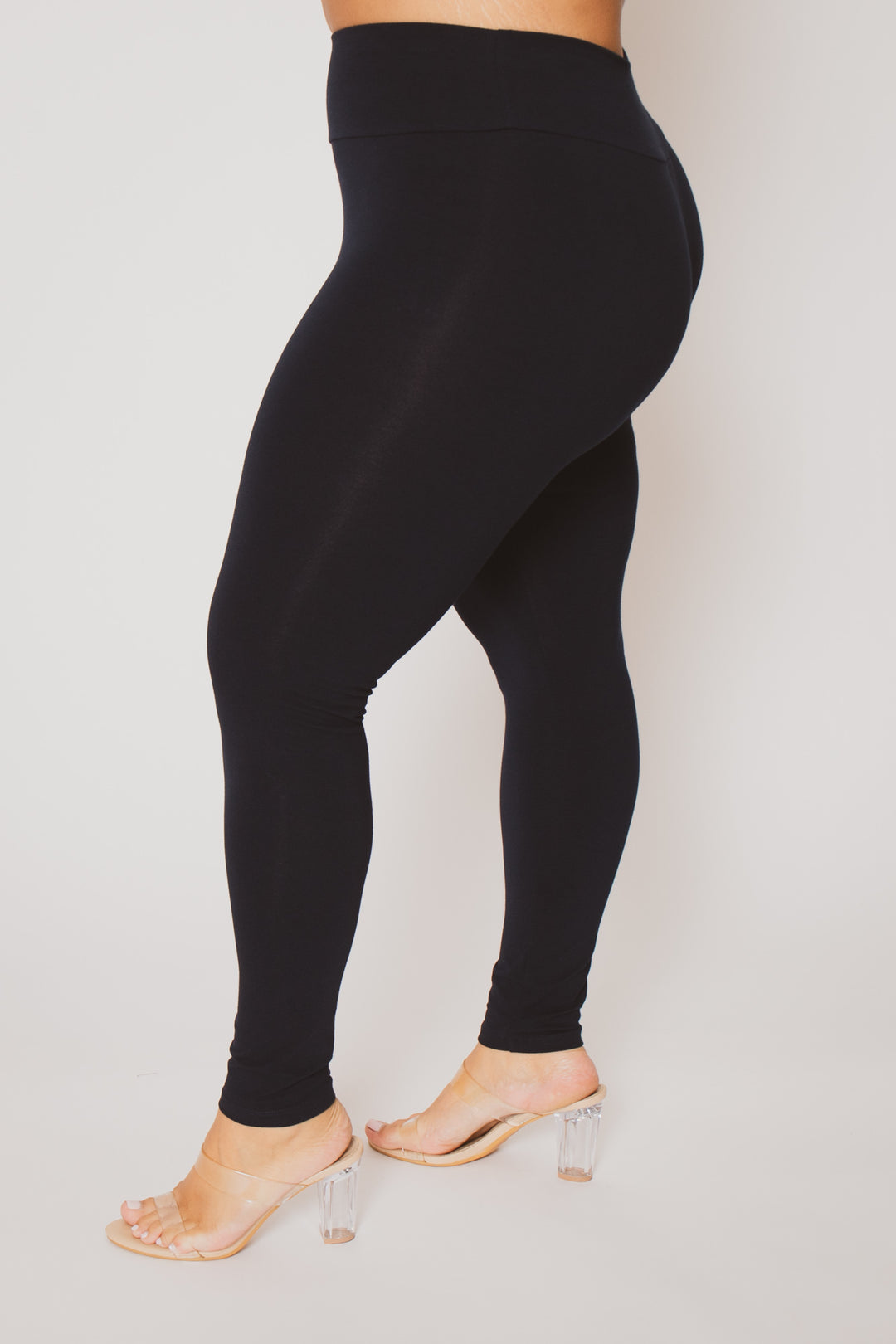 Ambiance Bottoms Plus Size Ember Leggings - Navy