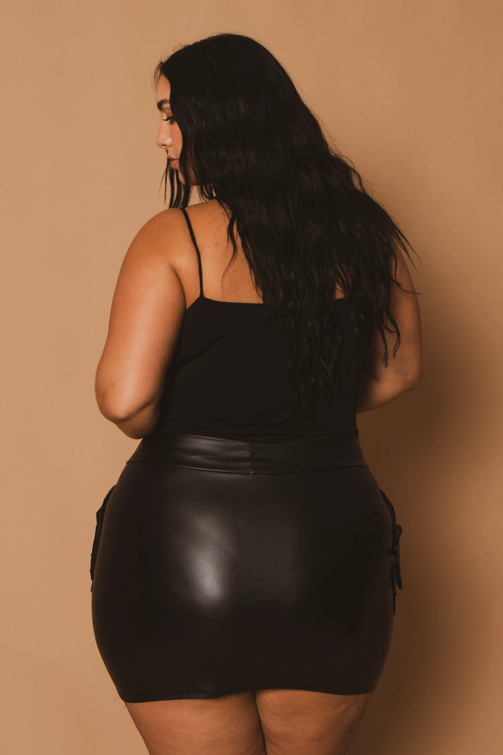 D ROCK Bottoms Plus Size Fringe Factor Skirt - Black