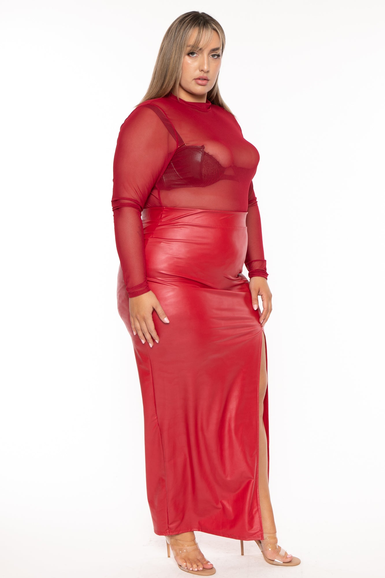 Plus size 2025 red skirt 8x8