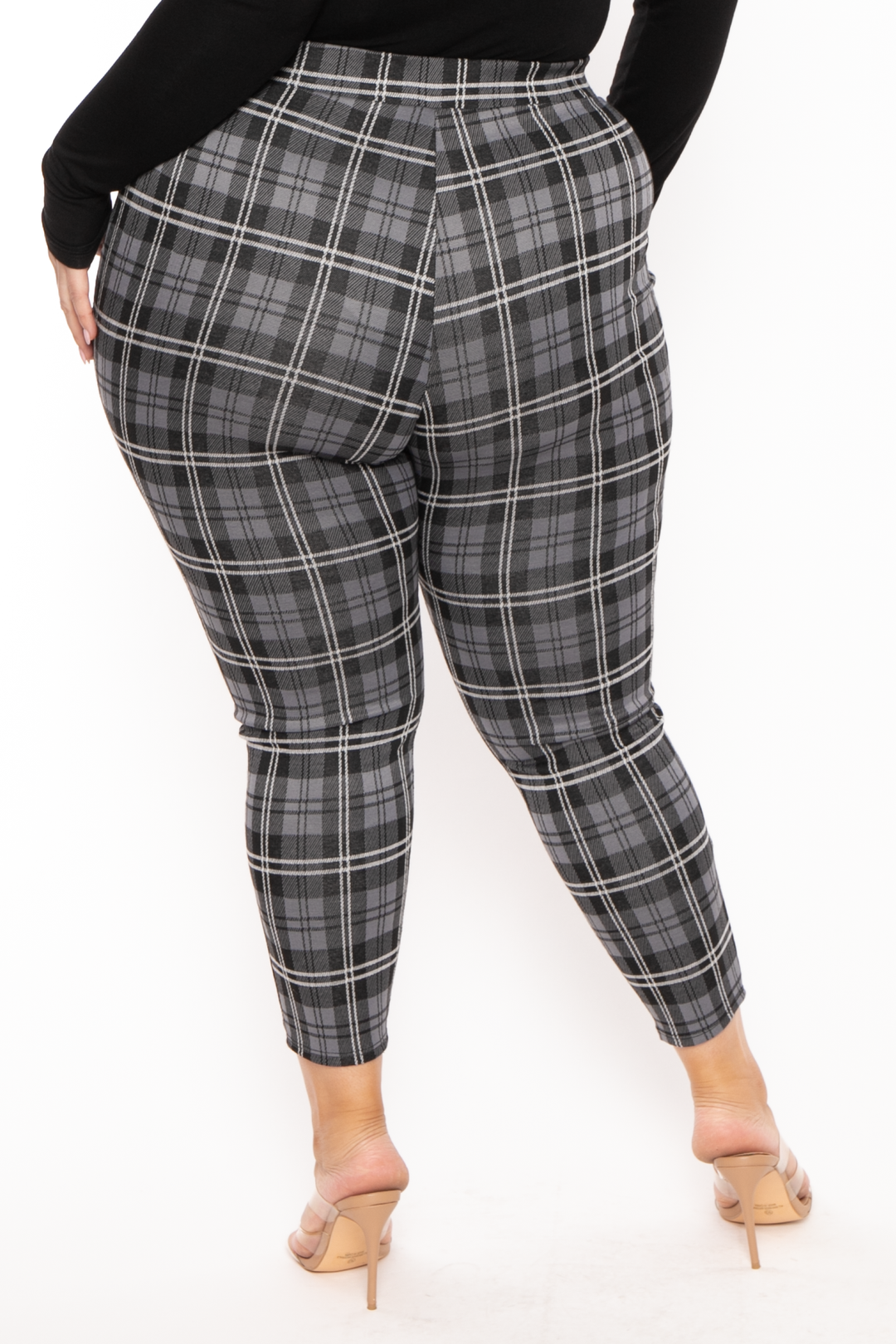 Plus size checkered sales leggings