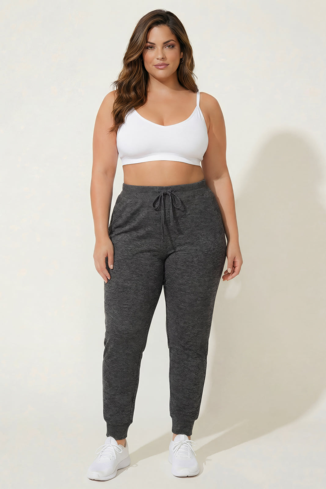 Ambiance Bottoms Plus Size Nimbus Jogger Pants  - Charcoal