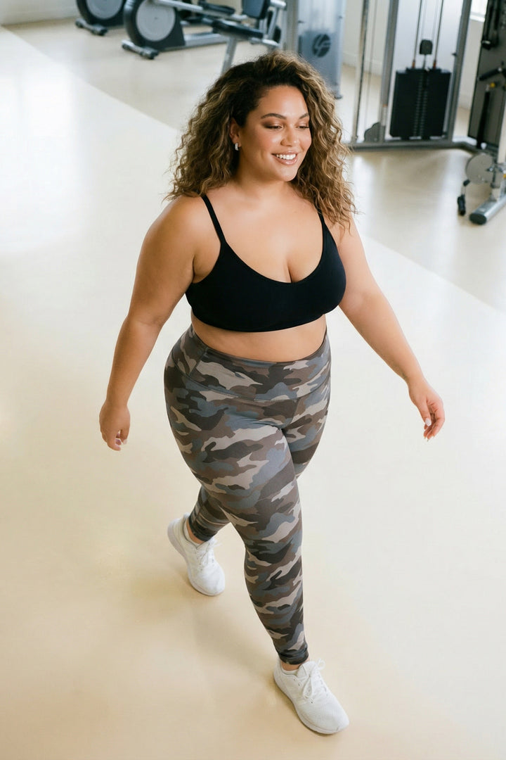 Rae mode Bottoms Plus Size Riley Capri Yoga Legging - Olive