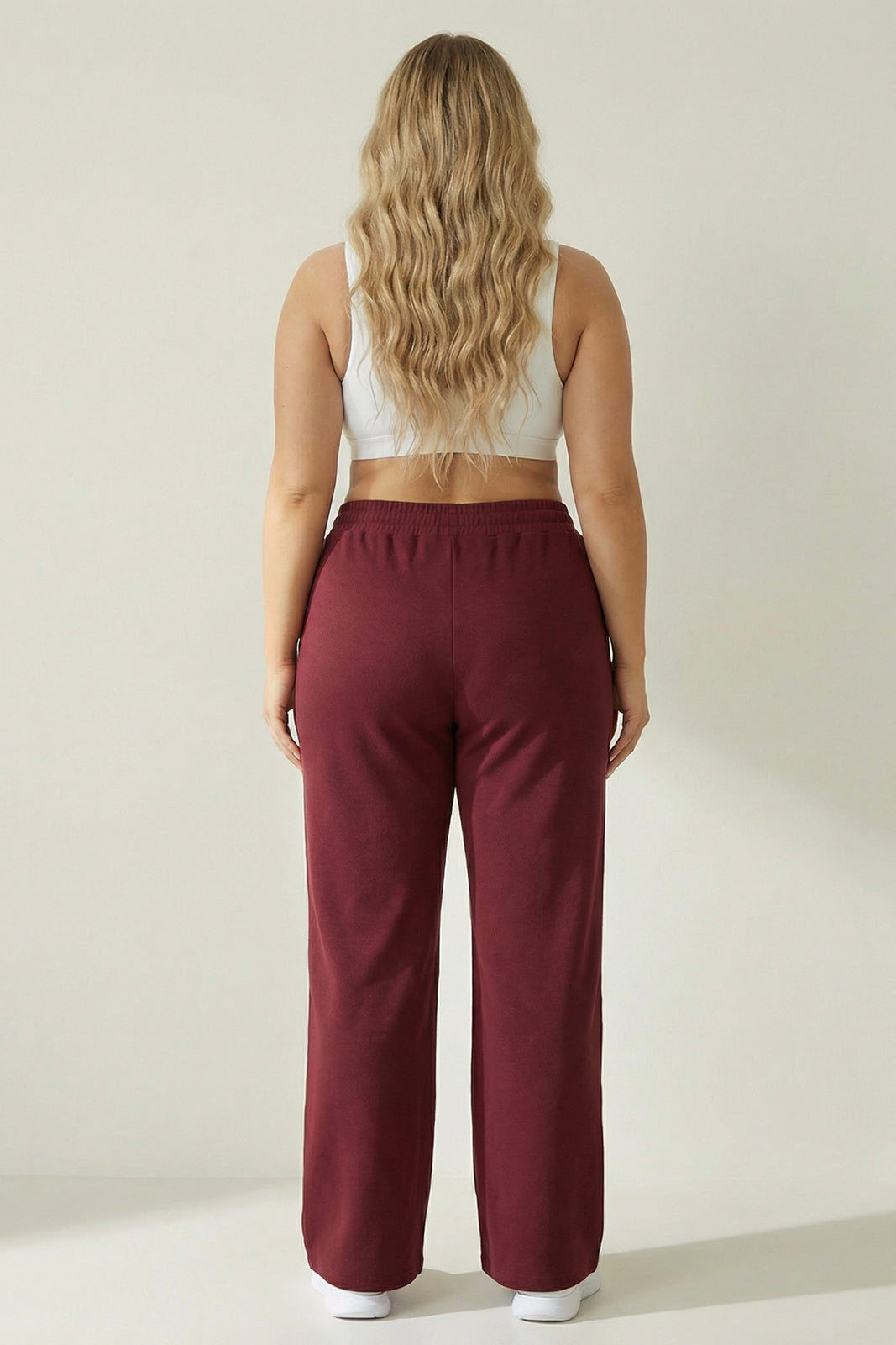 Capella Bottoms Plus Size Stratus Ease Jogger - Burgundy
