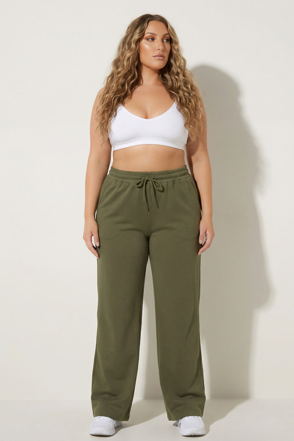Capella Bottoms Plus Size Stratus Ease Jogger - Olive
