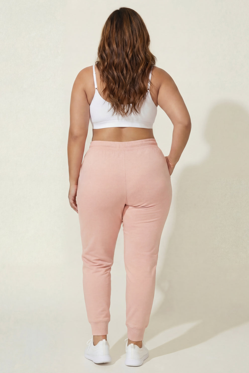 Ambiance Bottoms Plus Size Sweat Jogger - Mauve
