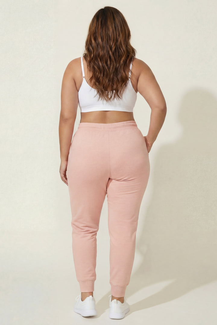 Ambiance Bottoms Plus Size Sweat Jogger - Mauve