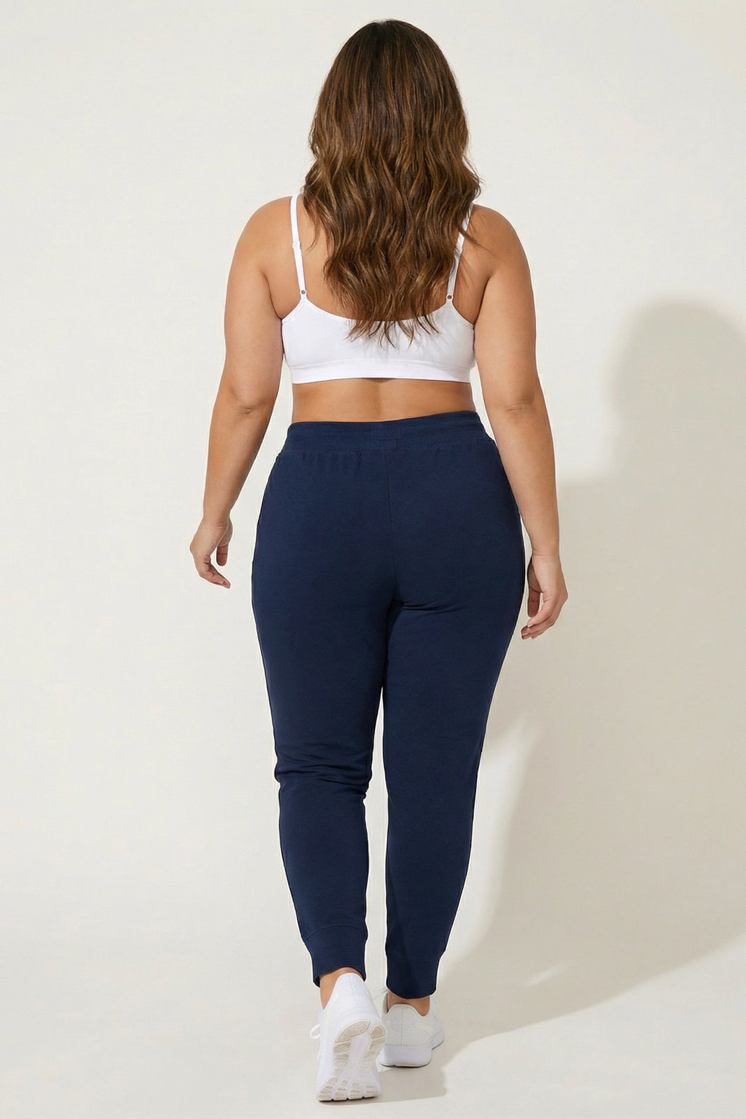 Ambiance Bottoms Plus Size Sweat Jogger - Navy
