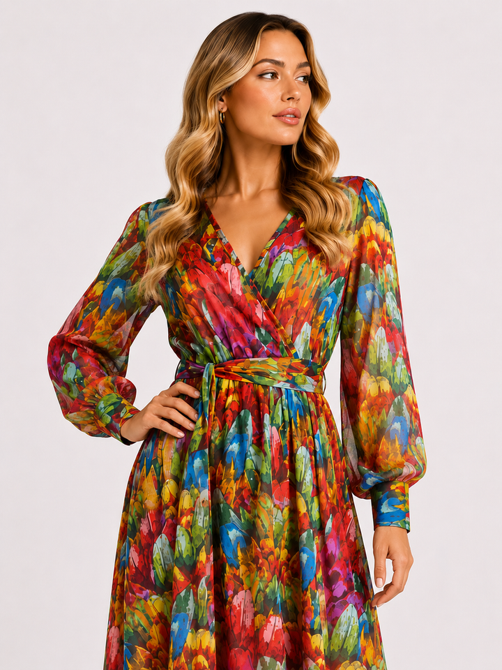Spy Zone Dresses Amaris Floral Maxi Dress - Multi