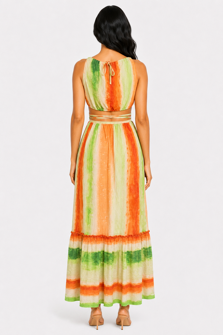 zah Dresses Azure Falls Maxi Dress - Green
