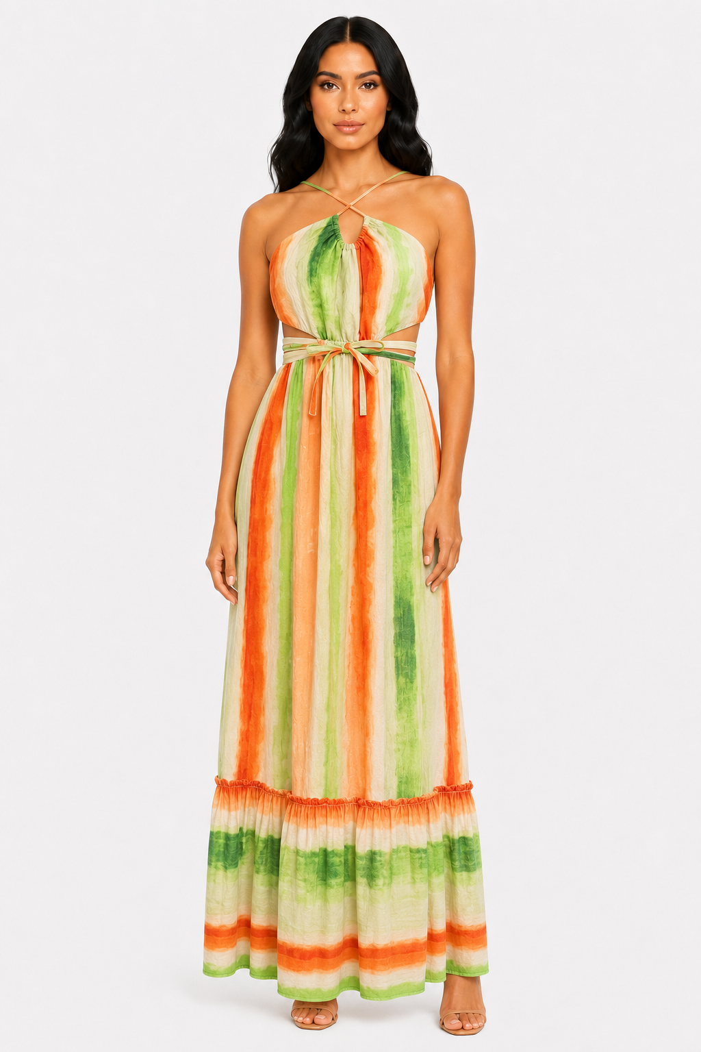 zah Dresses Azure Falls Maxi Dress - Green