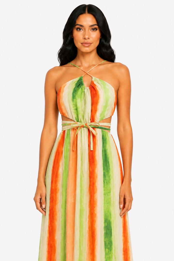 zah Dresses Azure Falls Maxi Dress - Green