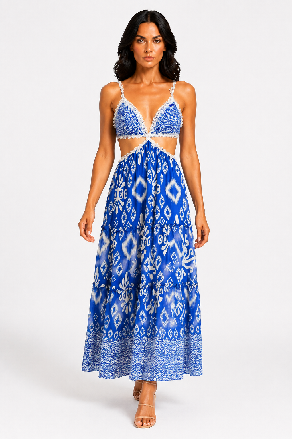 zah Dresses Cabana Nights Maxi Dress - Royal