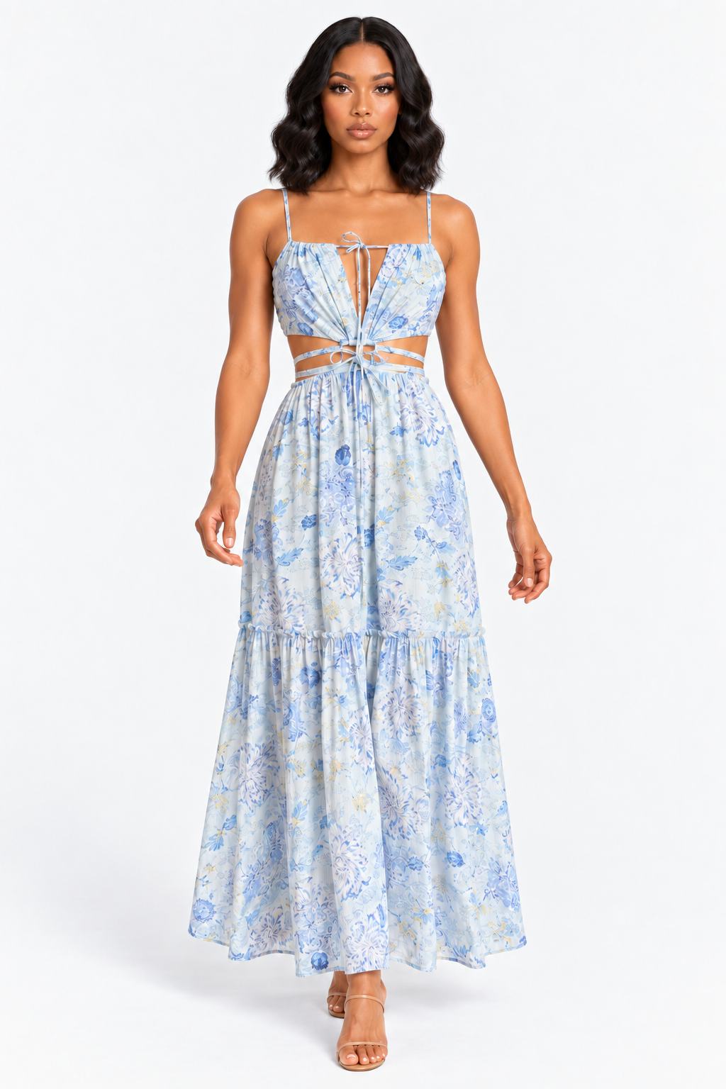 zah Dresses Malia Maxi Dress - Light Blue