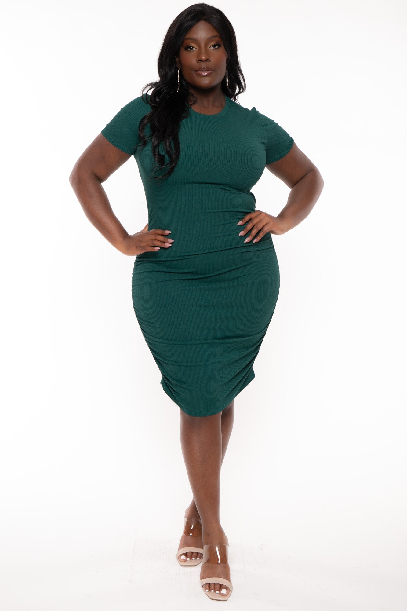 Women s Plus Size Dresses Curvy Sense green