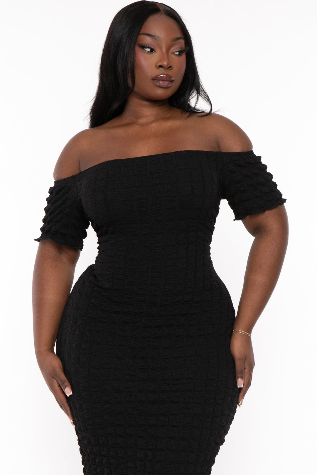 Curvy Sense Dresses Plus Size Arlissa Tube Maxi Dress - Black