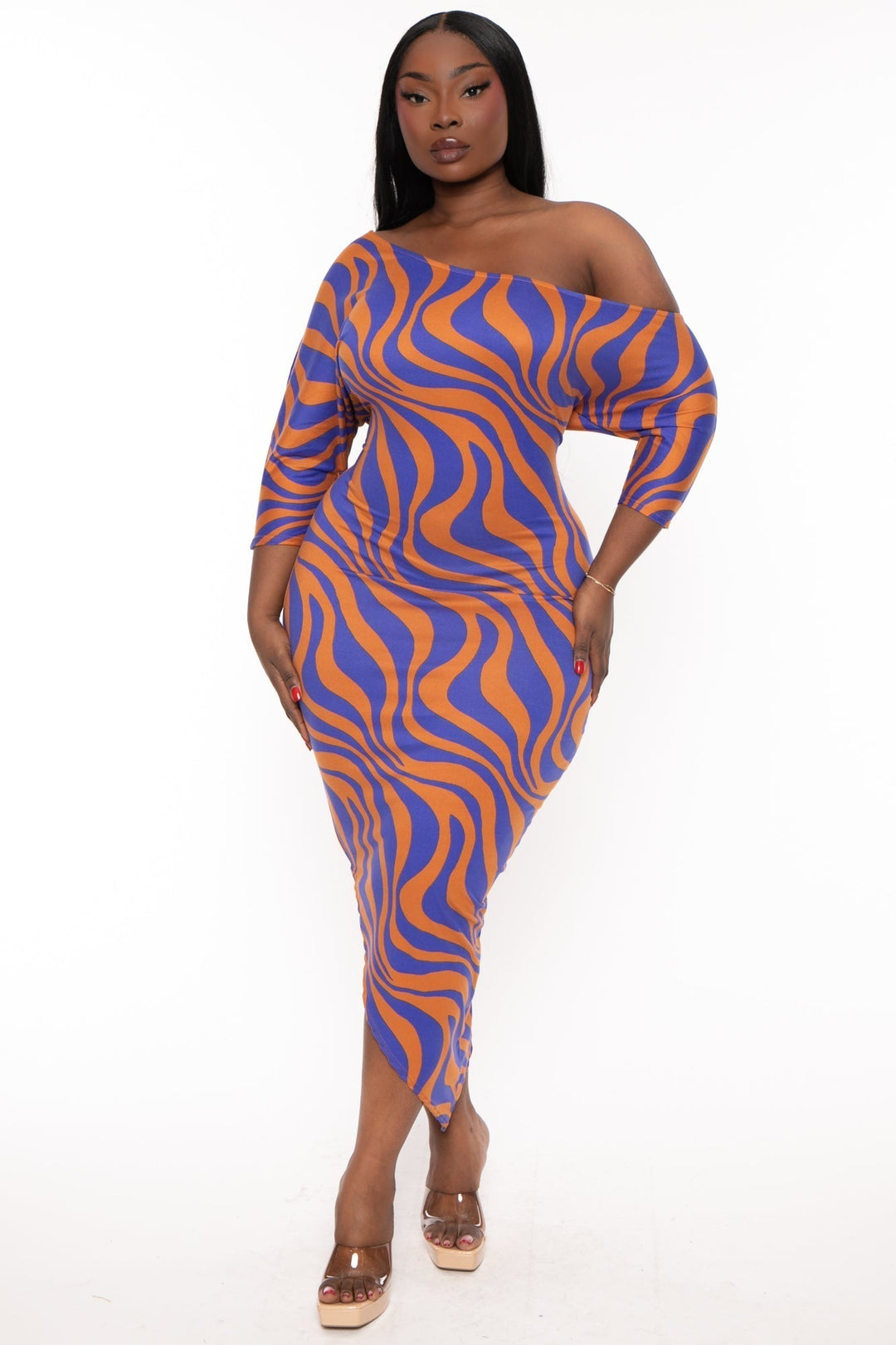 Curvy Sense - Trendy And Affordable Plus Size Dresses – Tagged Blue