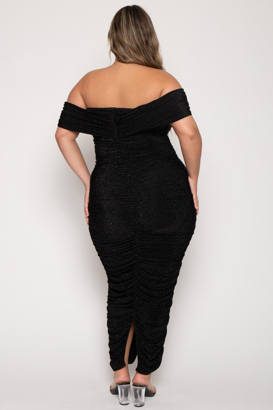 Curvy Sense Dresses Plus Size Audrina Maxi  Dress -Black