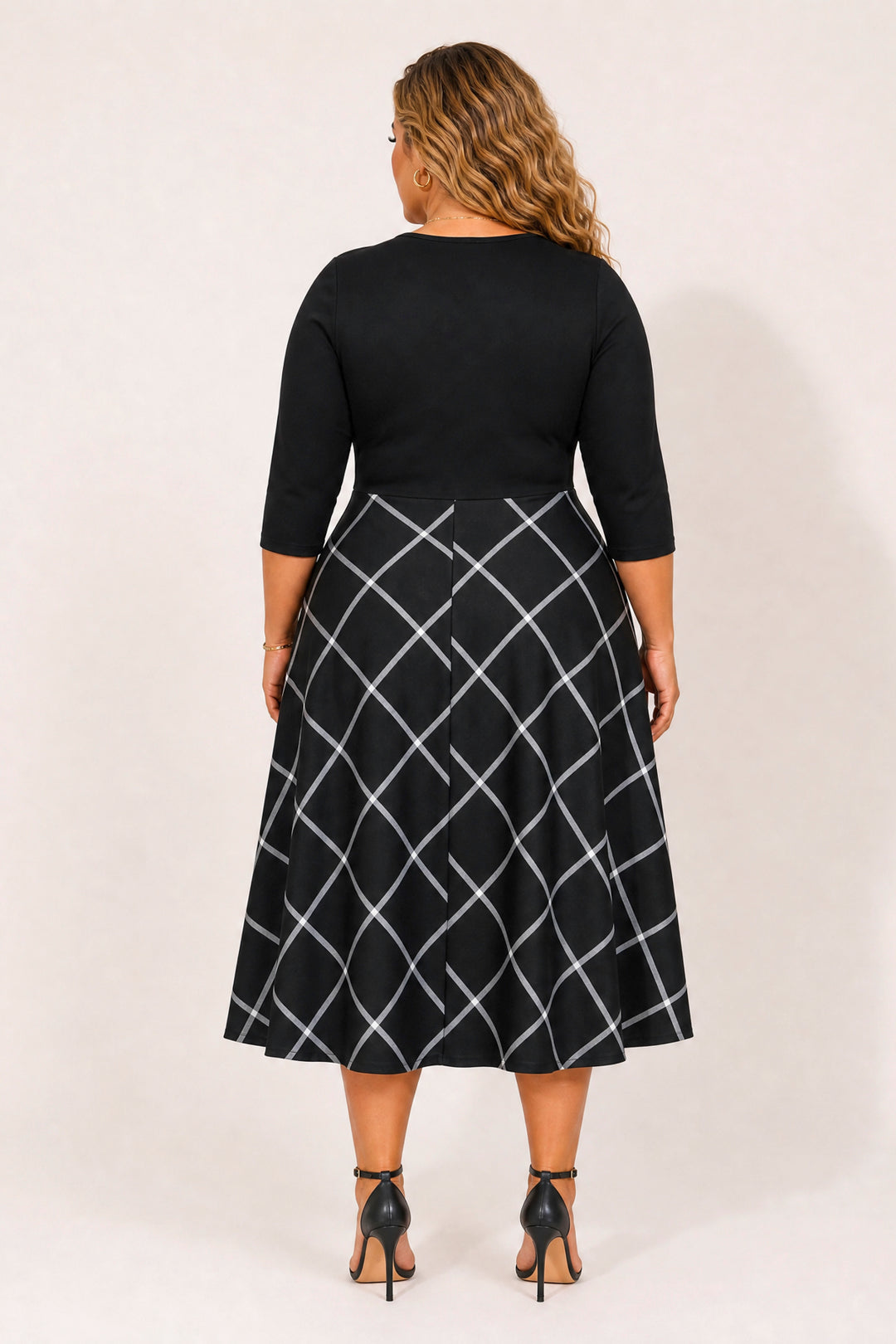 Curvy Sense Inc. Dresses Plus Size Aveline Grace Dress - Black