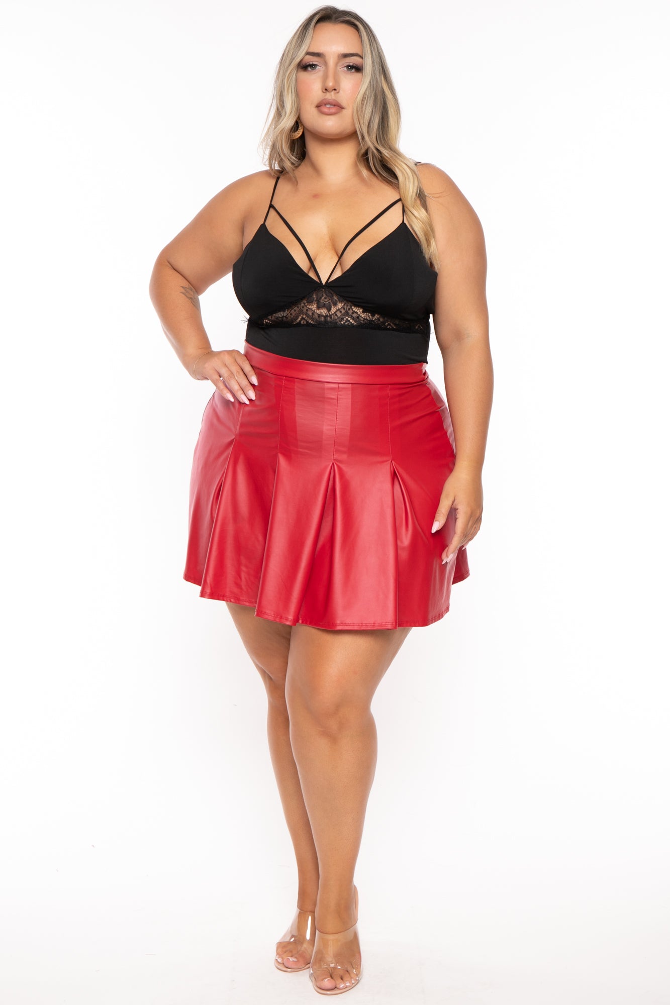 Full length plus 2024 size red skirt