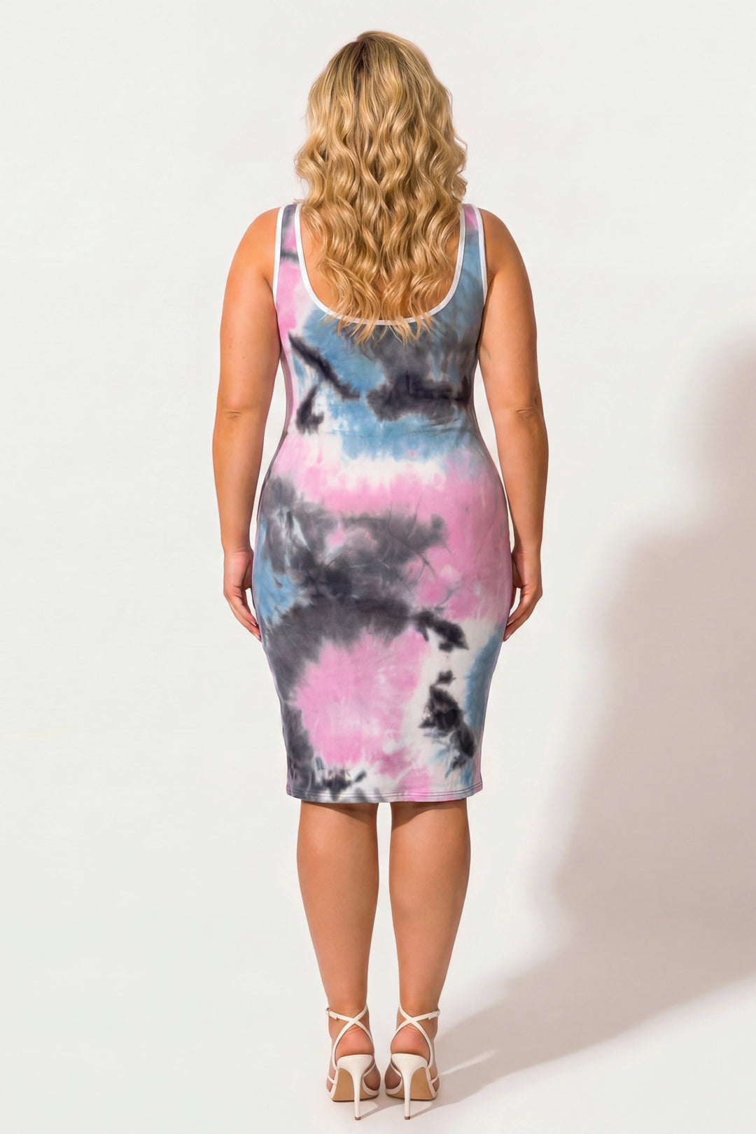 Curvy Sense Inc. Dresses Plus Size Bold Lines Bodycon Dress - Multi