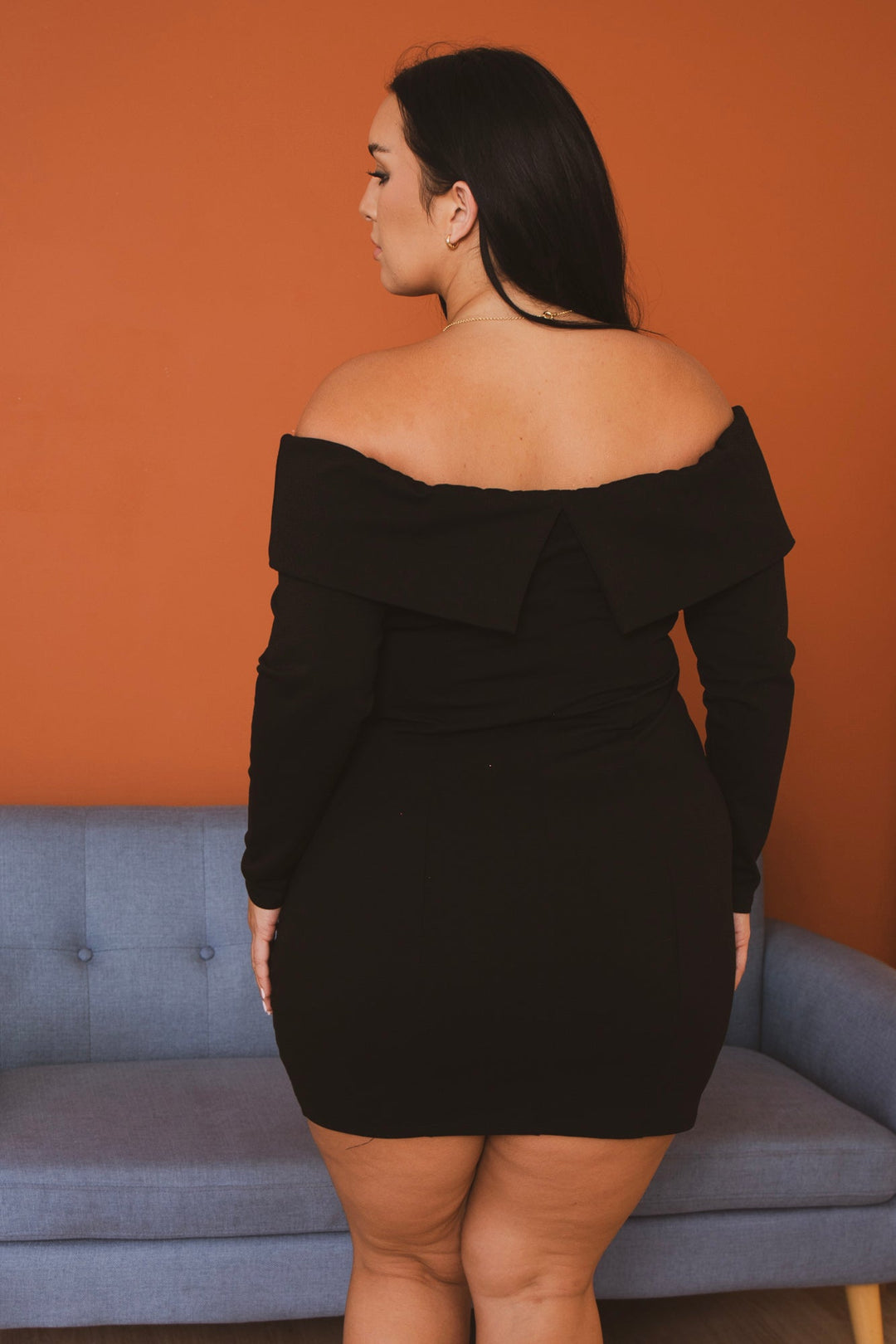 Curvy Sense Dresses Plus Size Boss Babe Blazer  Dress -Black