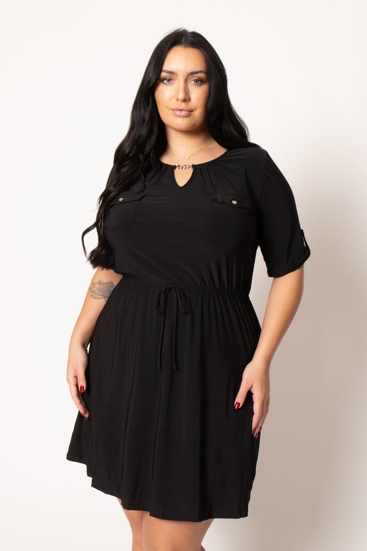 PerSeption Dresses Plus Size Brielle Dress - Black