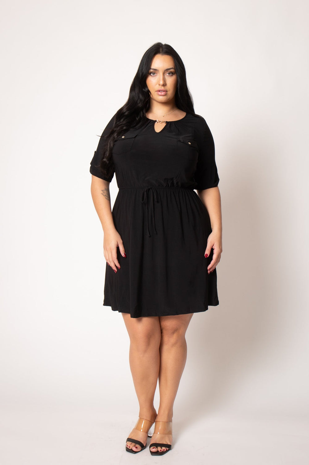 PerSeption Dresses Plus Size Brielle Dress - Black