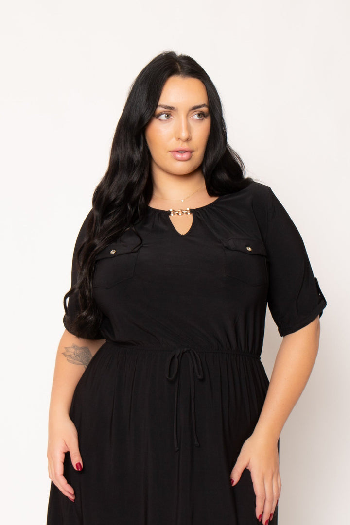 PerSeption Dresses Plus Size Brielle Dress - Black