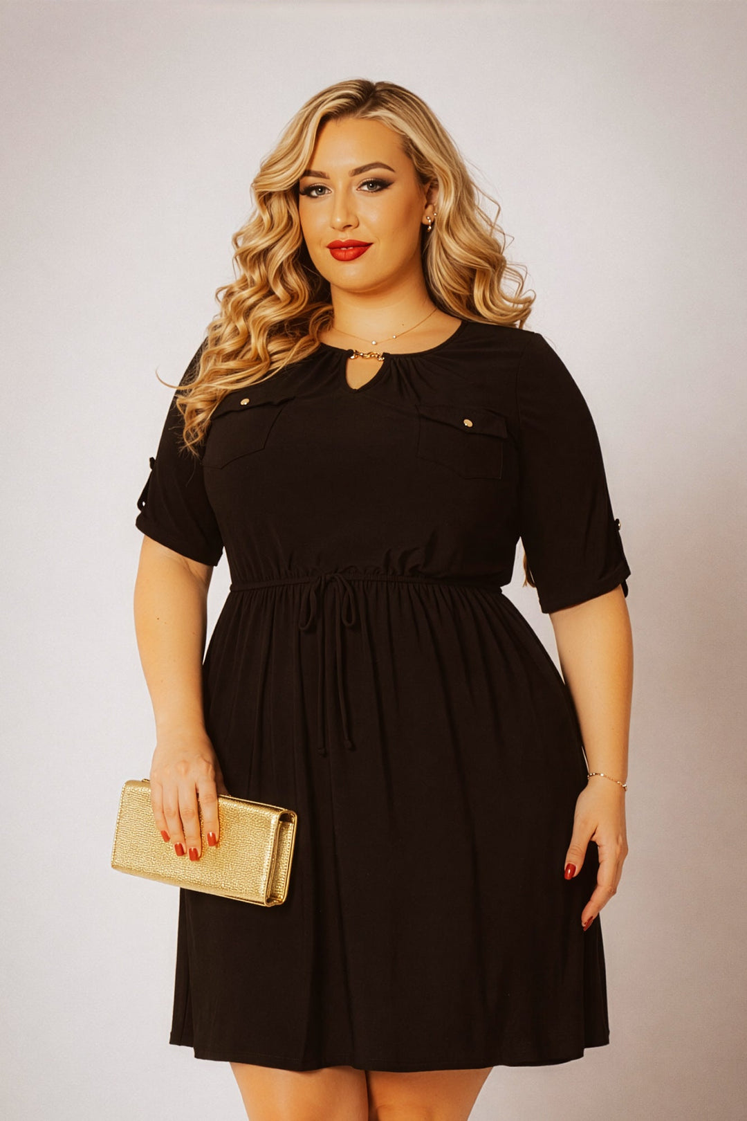 PerSeption Dresses Plus Size Brielle Dress - Black