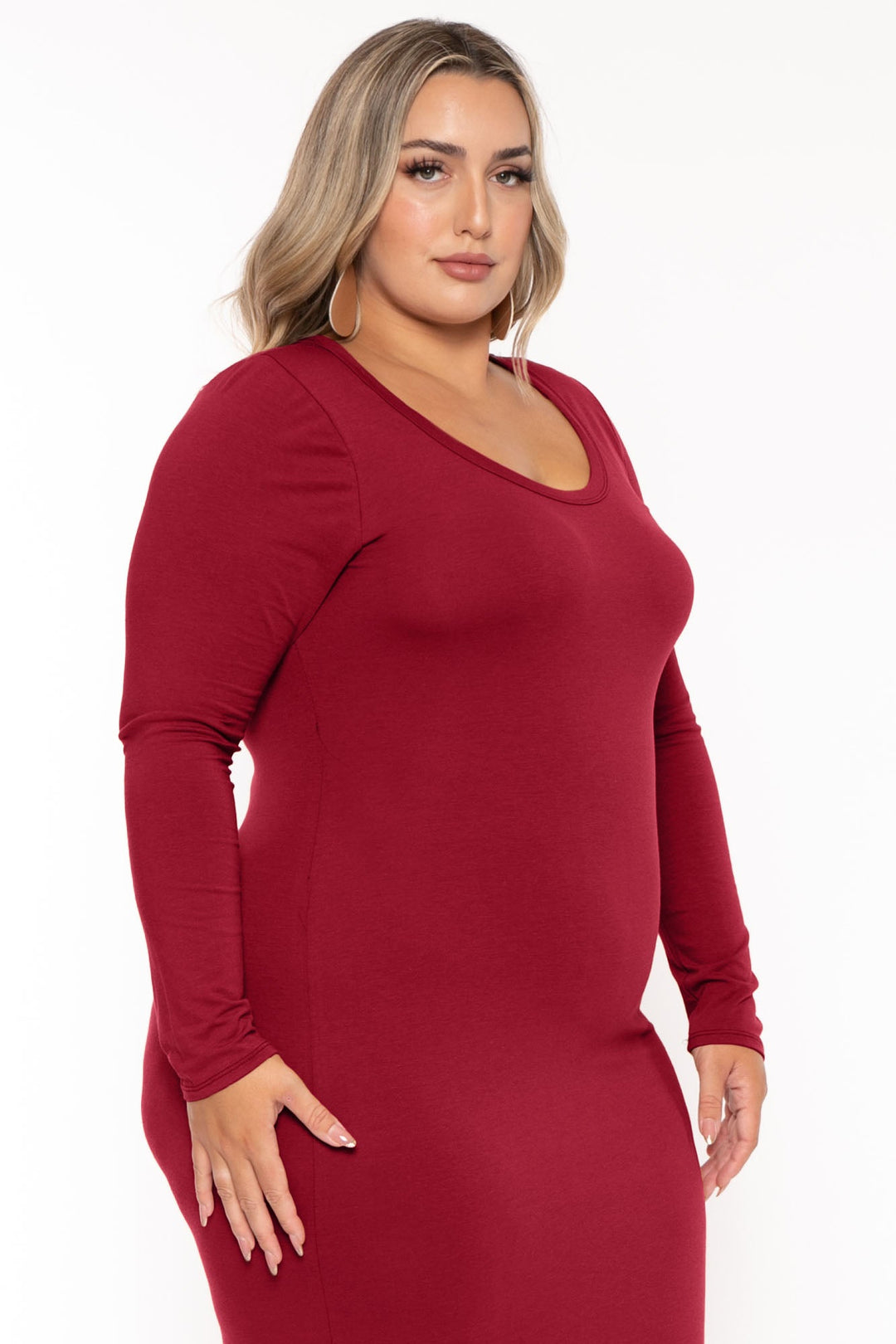 red dress size 22 Final Sale Plus Size Off The Shoulder Tiered Maxi Dress in Red