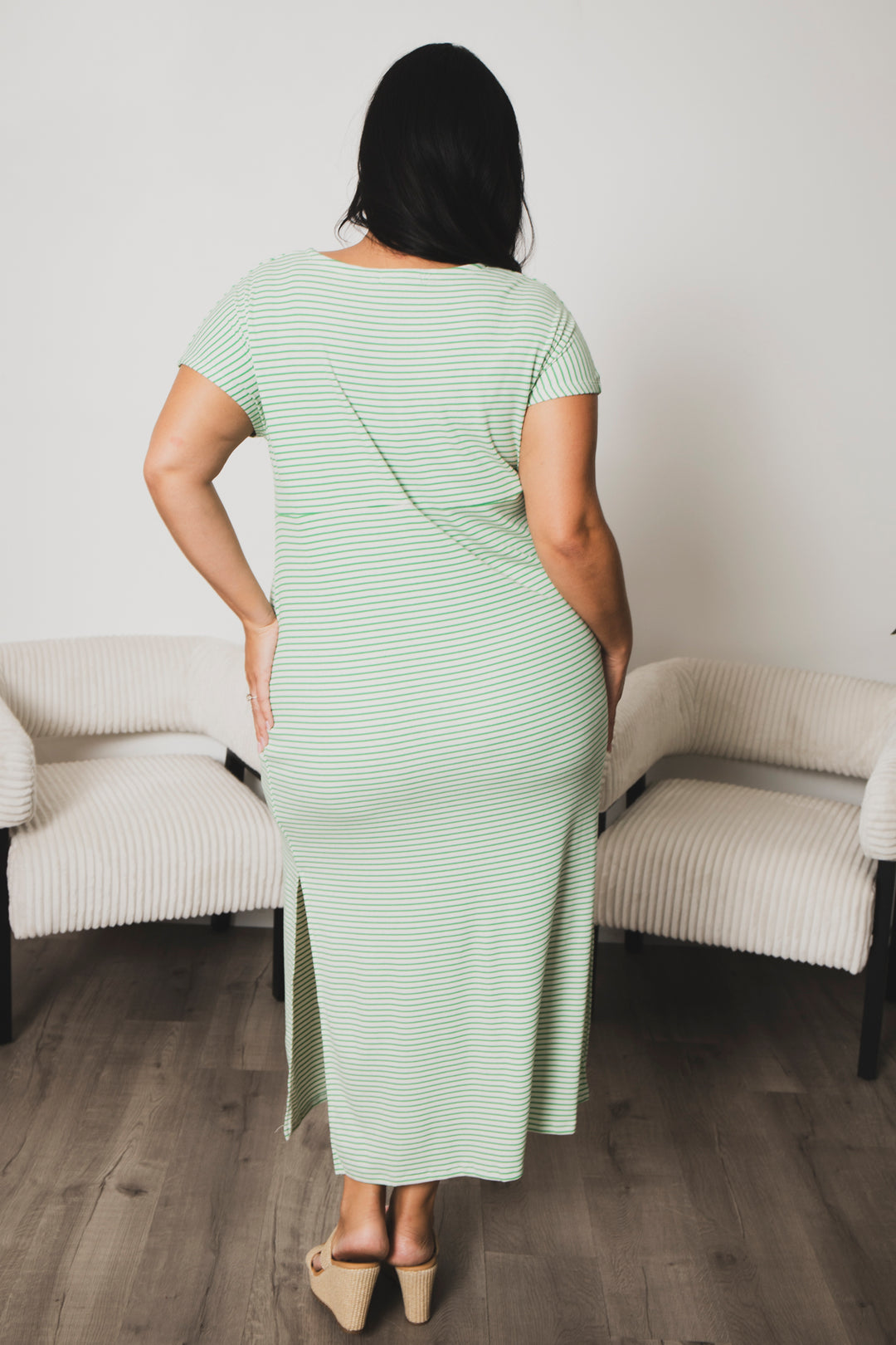 CULTURE CODE Dresses Plus Size Cayce Front Twist  Maxi Dress  - Green