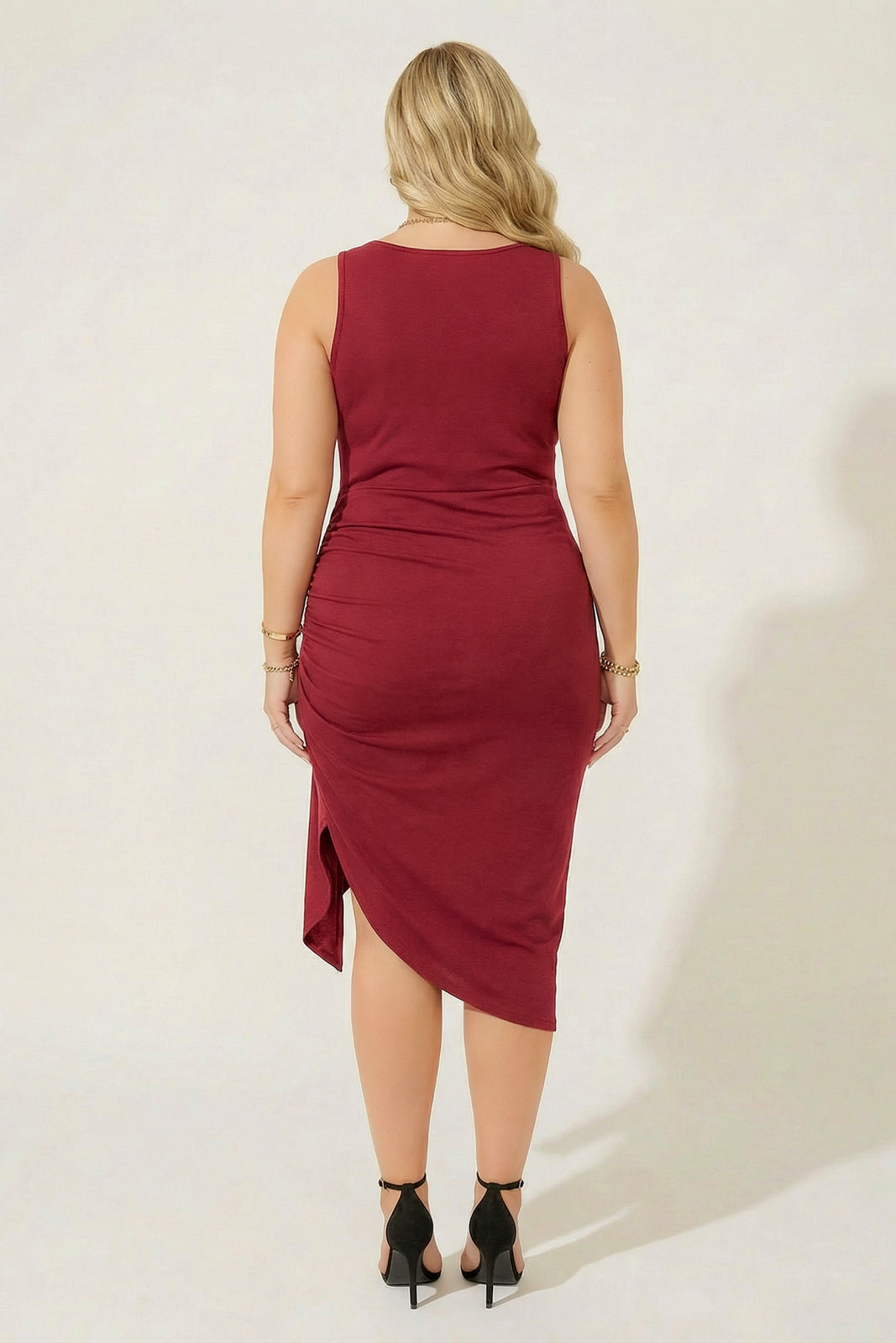 Curvy Sense Inc. Dresses Plus Size Chic Command Dress - Burgundy