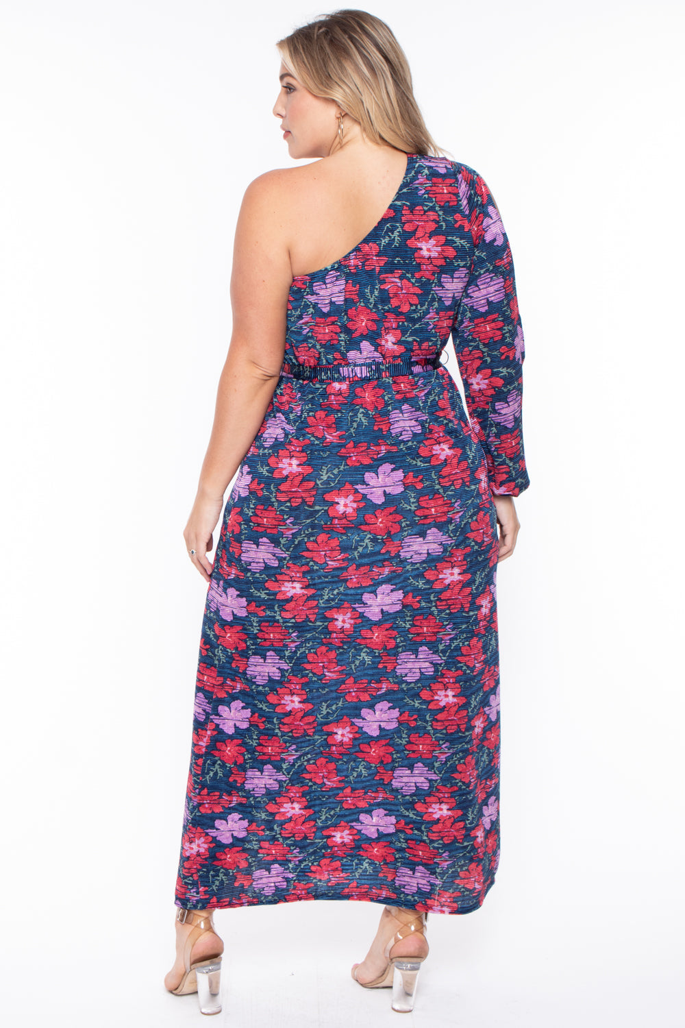 Curvy Sense Dresses Plus Size Condesa Asymmetric Dress - Multi