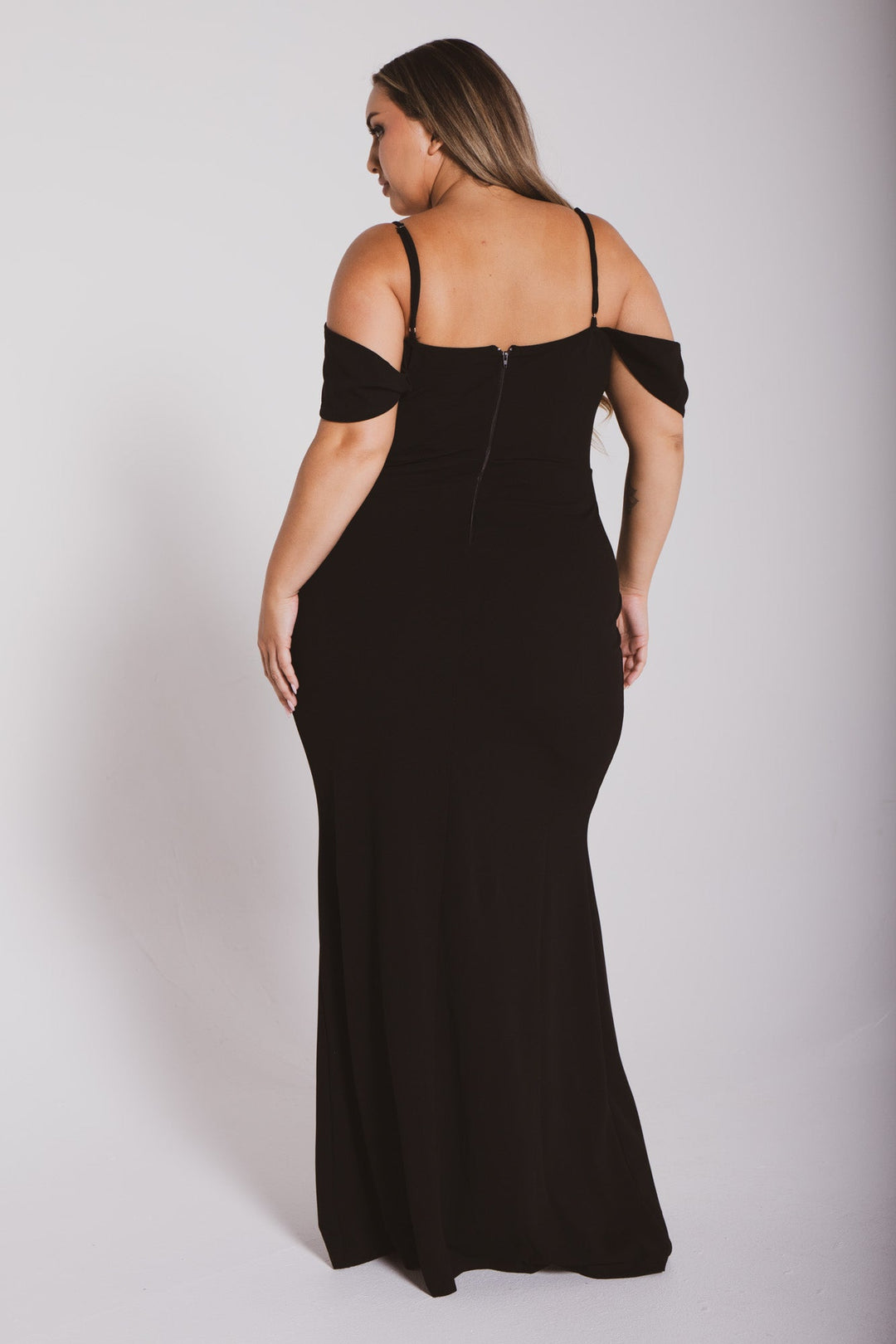 SYMPHONY Dresses Plus Size Corinne Rhinestone Dress Dress- Black