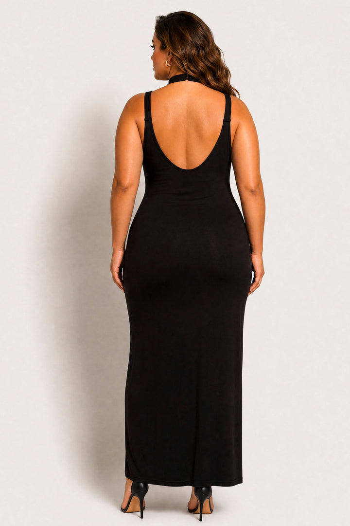 K TOO Dresses Plus Size Daring Escape Dress - Black
