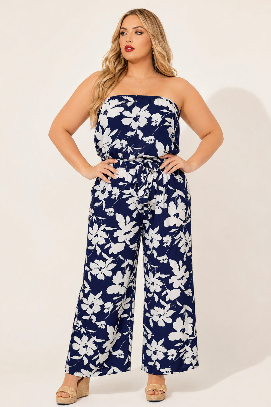 Talent Dresses Plus Size Delilah Breeze Jumpsuit - Blue